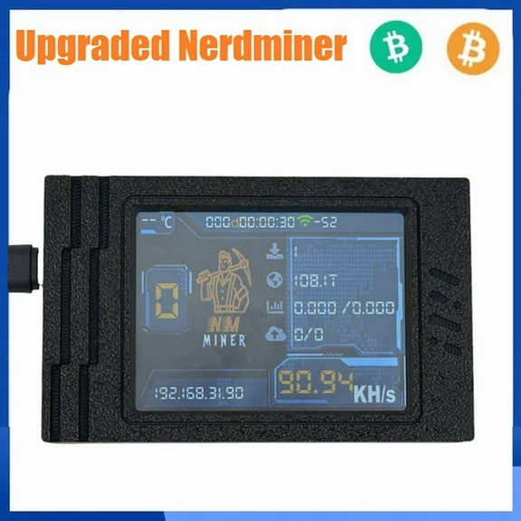 Upgrade Nerdminer Miner 92KH/S with 2.8 Inch Color Screen BTC Solo Lottery Mining Mine y281