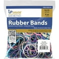 thumbnail image 1 of Upgrade Rubber Bands, Assorted Sizes & Light Colors, Non-Latex, 1/4 lb Bag, USA, 1 of 9