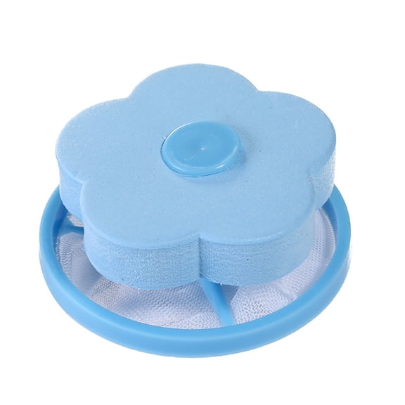 Upgrade Pet Hair Remover for Laundry,Lint Catcher for Washing Machine,Floating Hair Filtering Mesh Removal,Washing Machine Lint Catcher,Reusable Lint Remover for Clothes(Blue,3.74x3.74x4.33")