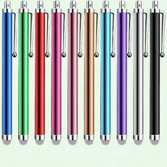 Upgrade Points: 10 Pcs Stylus Pens for Touch Screens, Universal Capacitive Stylus Pens Compatible with iPad iPhone Kindle Tablet