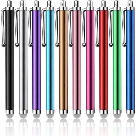 [Upgrade Points]10 Pcs Stylus iPad Pens for Touch Screens Phone Pens Stylus Pens Universal Phone Dabbers for Tablet Capacitive Stylus Touch Screen Pens Compatible with iPad iPhone Kindle Tough Tablet