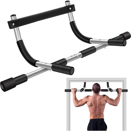 Upgrade Pull Up Bar for Doorway - Max Capacity 440 lbs, Portable Upper Body Workout Bar for Strength Training