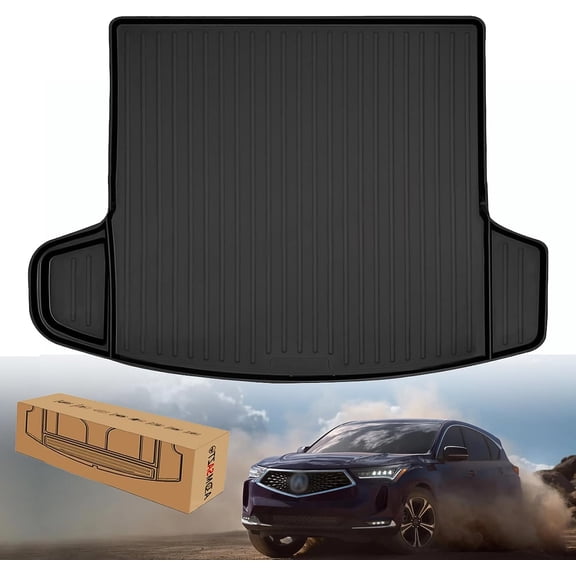 AOMSAZTO RDX Cargo Liner, Custom Fit Trunk Mat for 2019-2023 Acura RDX Accessories All Weather Cargo Mat Rubber Cargo Tray Durable Odorless Floor Mat for Acura RDX 2023 2022 2021 2019 Black