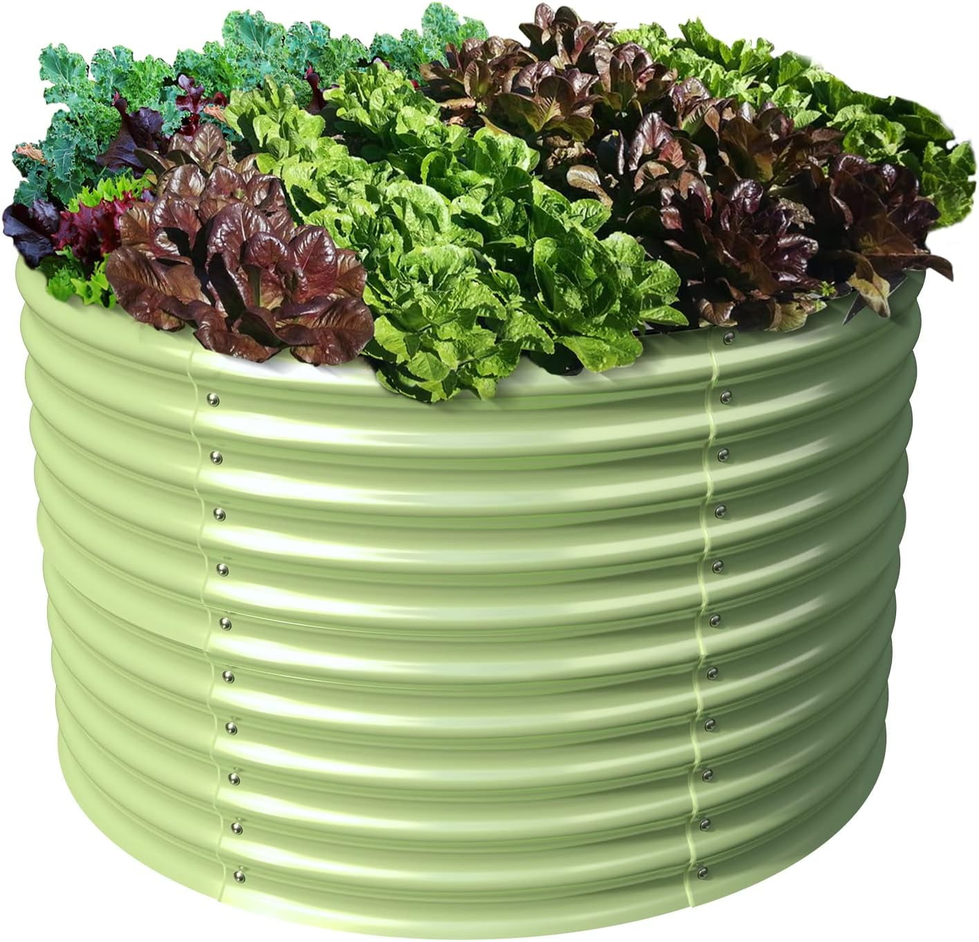 Upgrade Raised Garden Beds Outdoor, 32" Tall Metal Planter Raised Beds