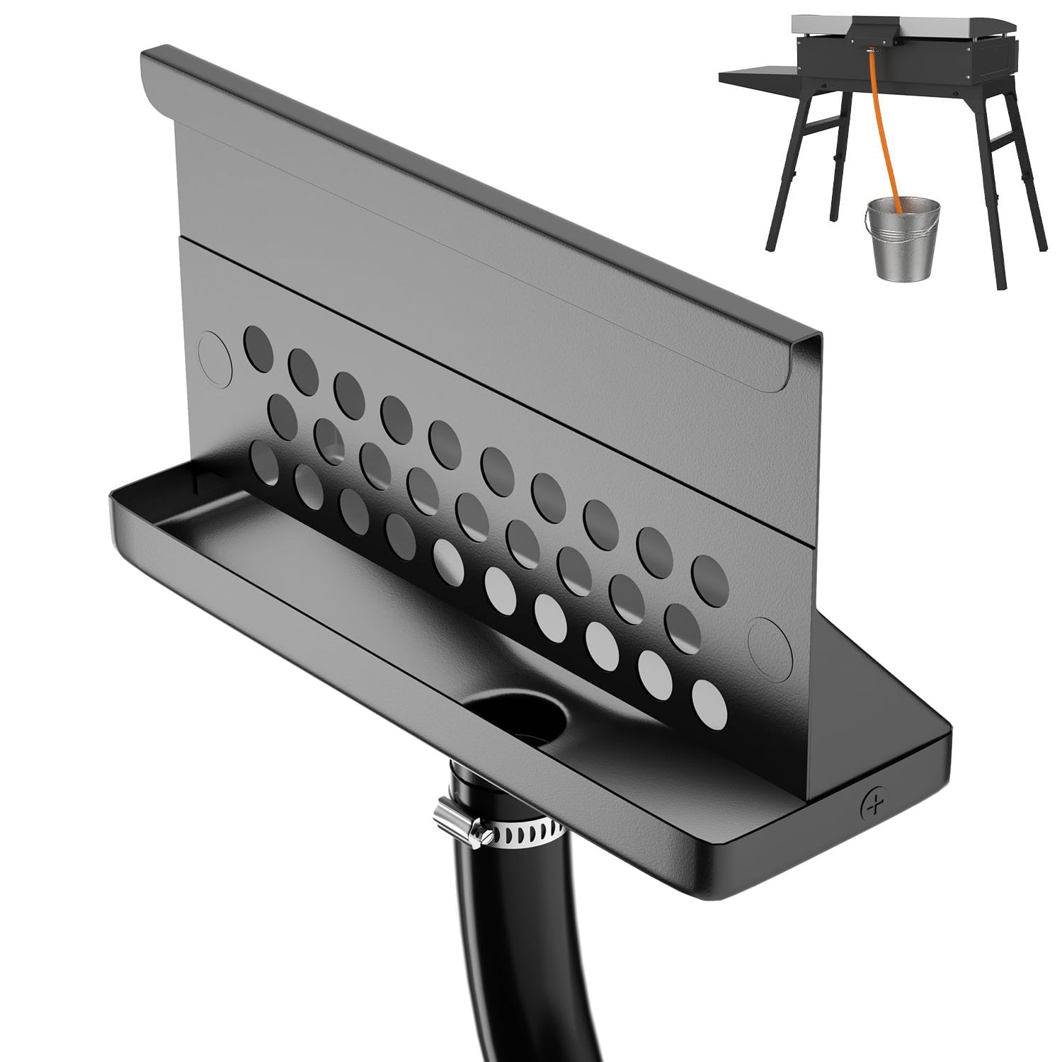 Upgrade Rear Grease Drainage Funnel Grease Catcher for 17/22/28/36 Inch