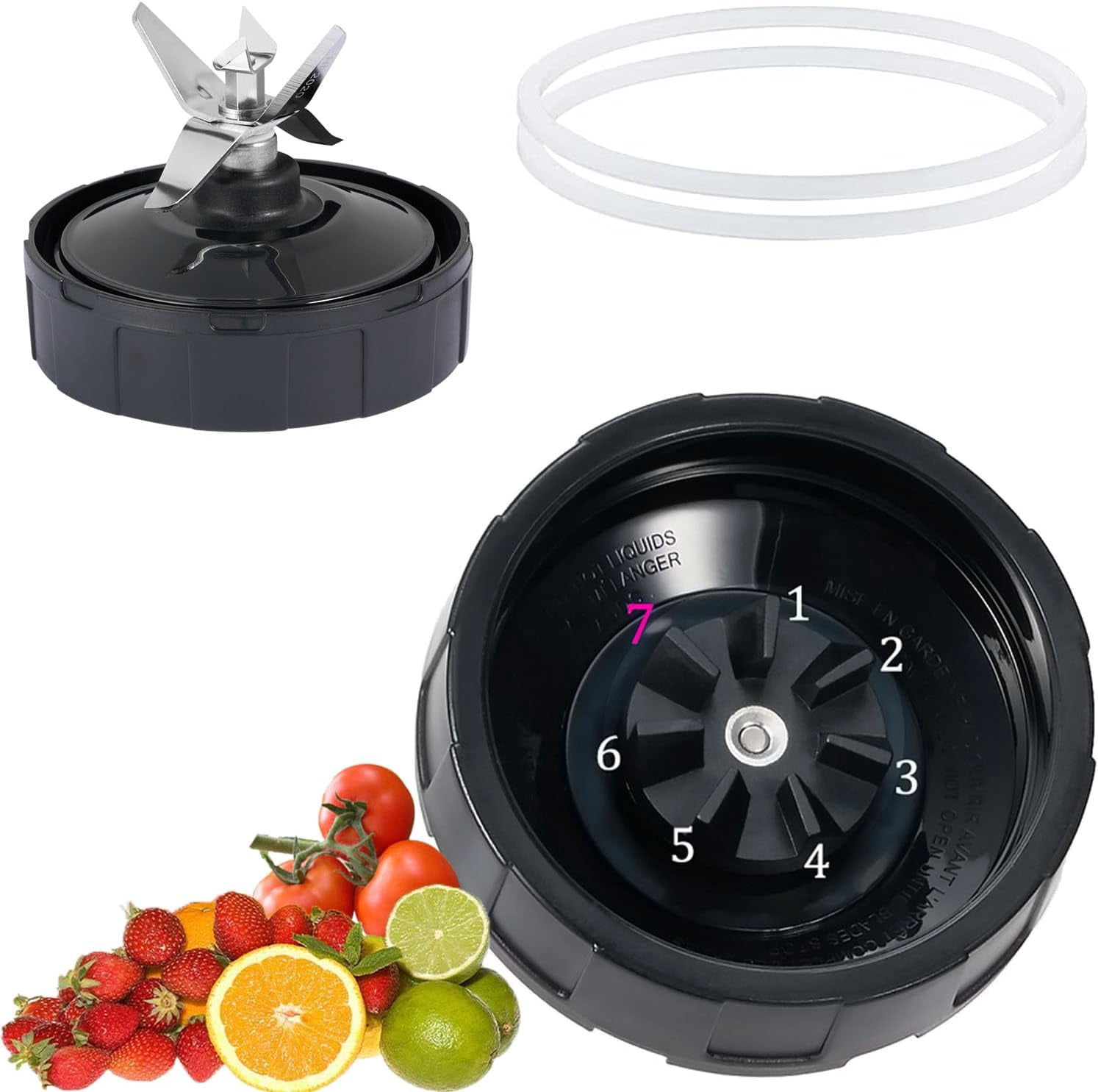 Ersatzklinge Für Ninja Mixer – 6 Flossen, 10,2 Cm, Upgrade-Version