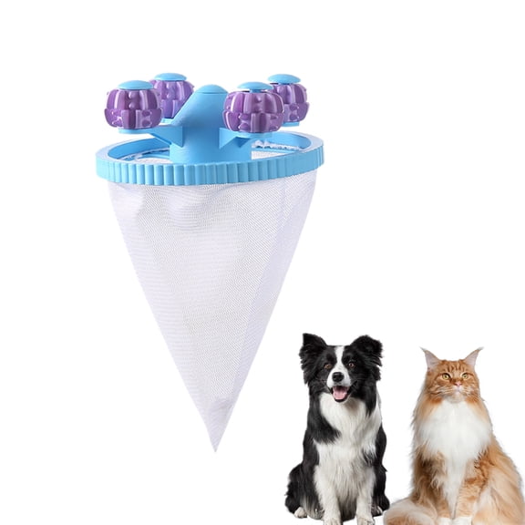 Upgrade Reusable Laundry Pet Hair Remover Mesh Lint Trap for Washing Machine.(Blue)