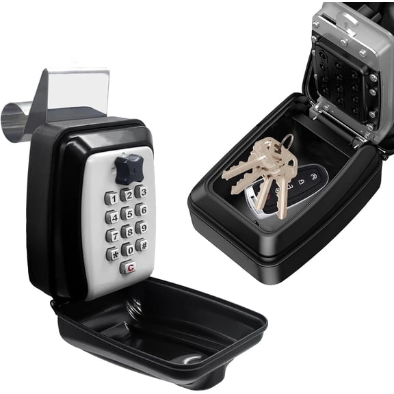Upgrade SL-591 Car Key Lock Box, Car Window Lock Box for Turo, Car Window Punch Button LockBox, Vehicle Window Key Box, Vehicle Window Lock Box fit for Ride Share, Turo, GetAround,10 Year Warranty