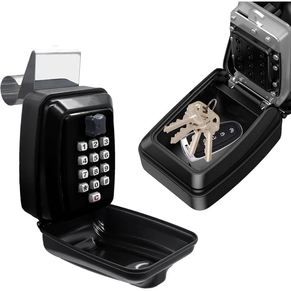 Upgrade SL-591 Car Key Lock Box, Car Window Lock Box for Turo, Car Window Punch Button LockBox, Vehicle Window Key Box, Vehicle Window Lock Box fit for Ride Share, Turo, GetAround,10 Year Warranty