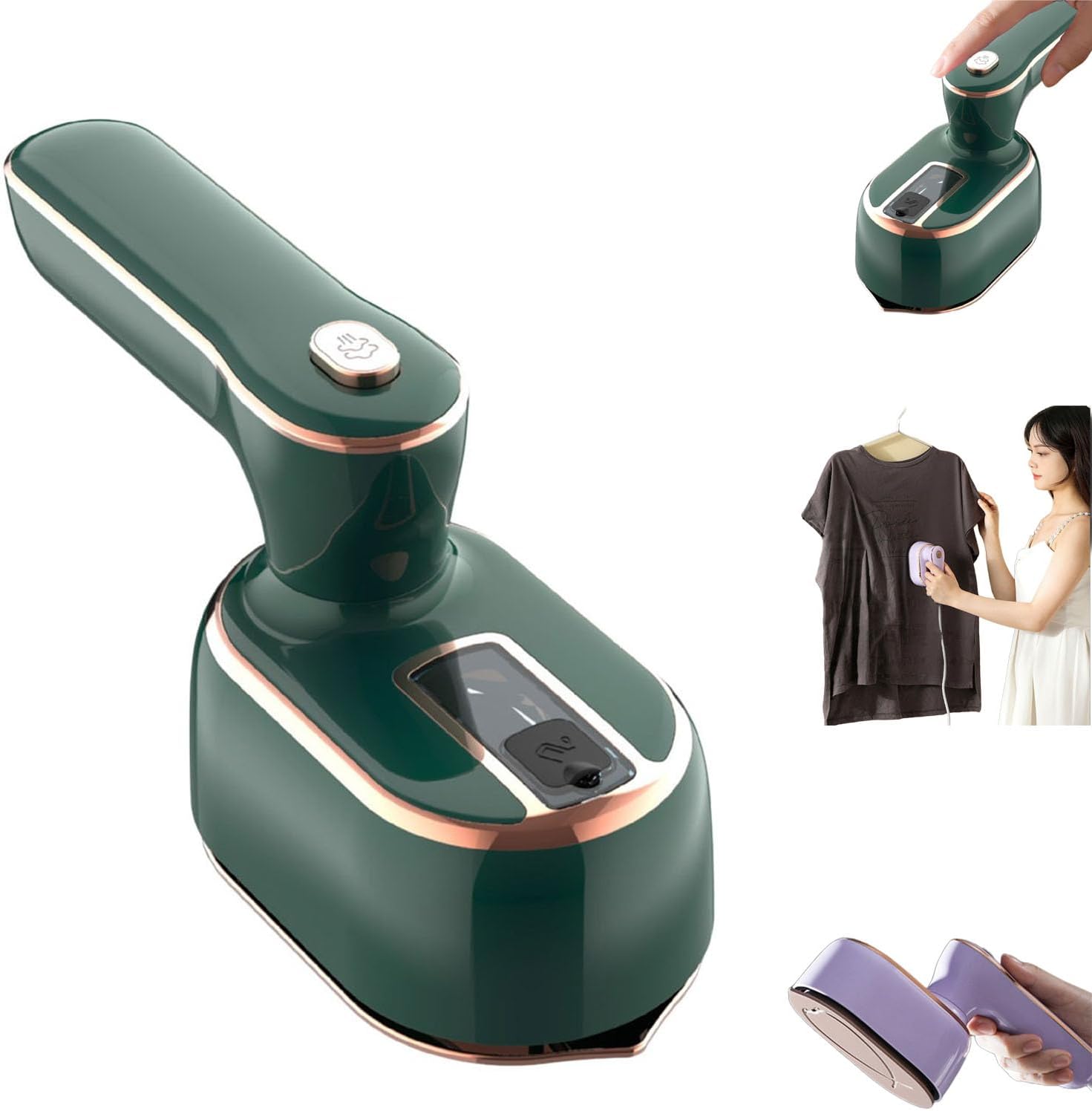 Professional Steam Iron For Clothes - Micro Steam, Even Heat Distribution, Zinc Alloy, For Dry Cleaners & Laundry