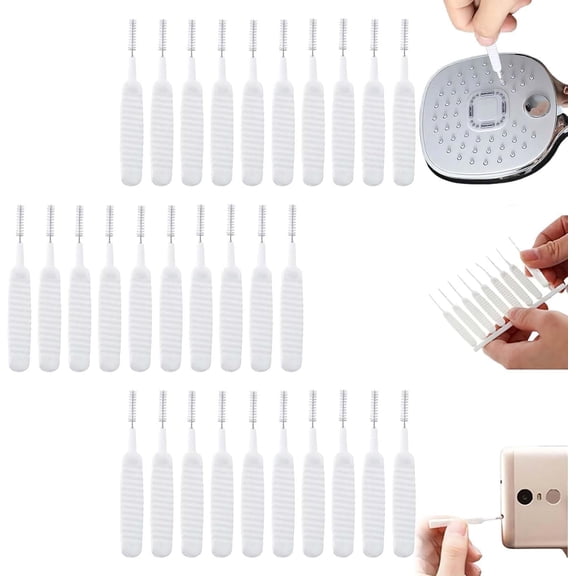 Upgrade Shower Head Cleaning Brush, Gap Hole Anti-Clogging Cleaning Brush, Shower Head Cleaner Picks Brush Tiny Cleaning Brush for Shower Head, Multifunction Shower Head Cleaning Brushes (10PCS)