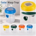 thumbnail image 1 of Upgrade Solar Wasp Trap Built-in Blue UV LED Light Auto Light Up at Night Solar Charging Hanging Hornet Insect Catcher, 1 of 6