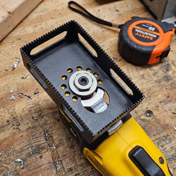 Upgrade Square Slot Cutter, Drywall Outlet Cutter compatible with Dewalt 20V & Milwaukee M18 Oscillating Multi-Tools, Hardened Steel One Step in Place Electrical Box Cutter for Drywall Sheetrock