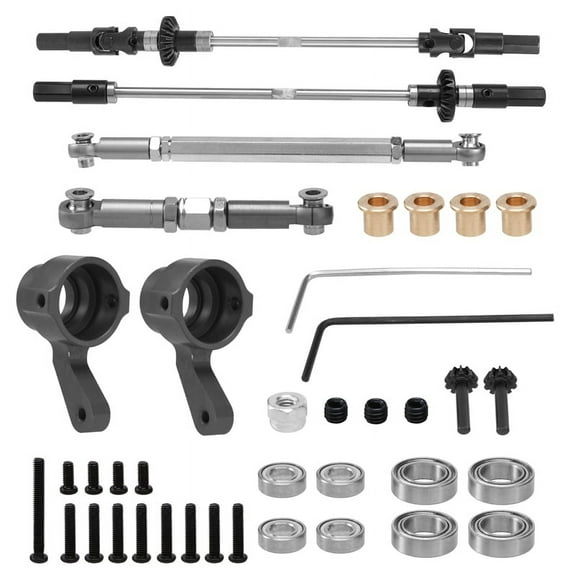 Upgrade Steel Gear Bridge Axle Gear Steering Cup Kit,F+R
