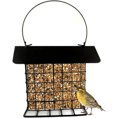 Upgrade Suet Bird Feeder, Rainproof Wild Bird Feeders for Outdoors Hanging Bird Feeder for Use with Suet Cakes, Seed Cakes, Mealworm Cakes