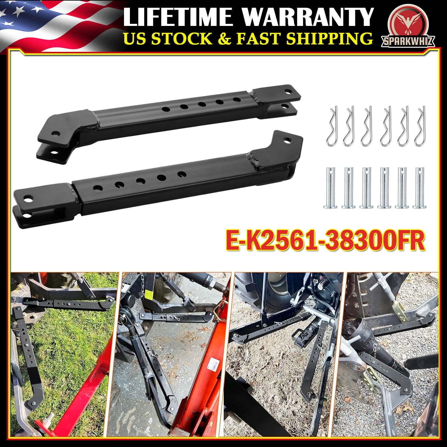 Eparts.shop Solid Telescopic Stabilizer – Fits Kubota L3010DT Tractor – OEM TA140-39600