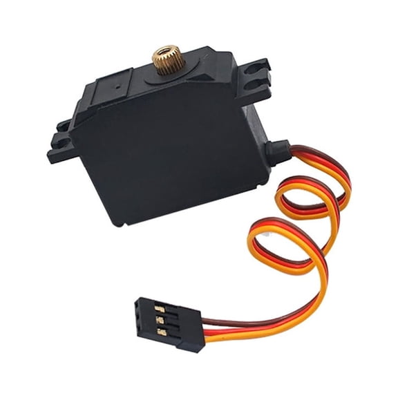Upgrade Three Wire Servo Gear Metal Part For 1:12 RC Car High Precision Wear Resistant Metal Professional Modification Accessory Black