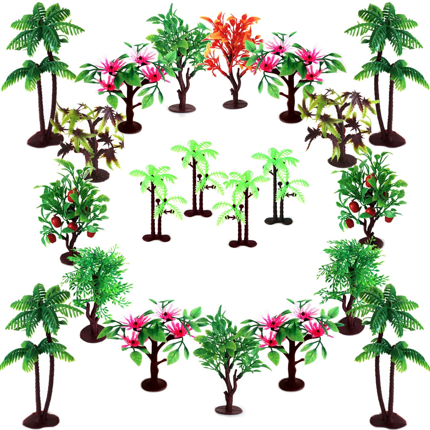Upgrade Trees Cake Decorations, OrgMemory Model Trees MDH1with Bases ...