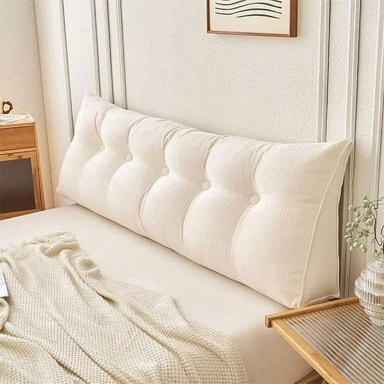 Upgrade Triangular Headboard Pillow for Twin XXL Beds, Wedge