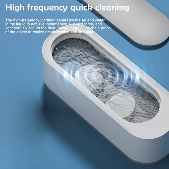 Upgrade Ultrasonic Jewelry Cleaner, Professional Small High Frequency Vibration Cleaning Machine For Glasses Jewelry Dentures