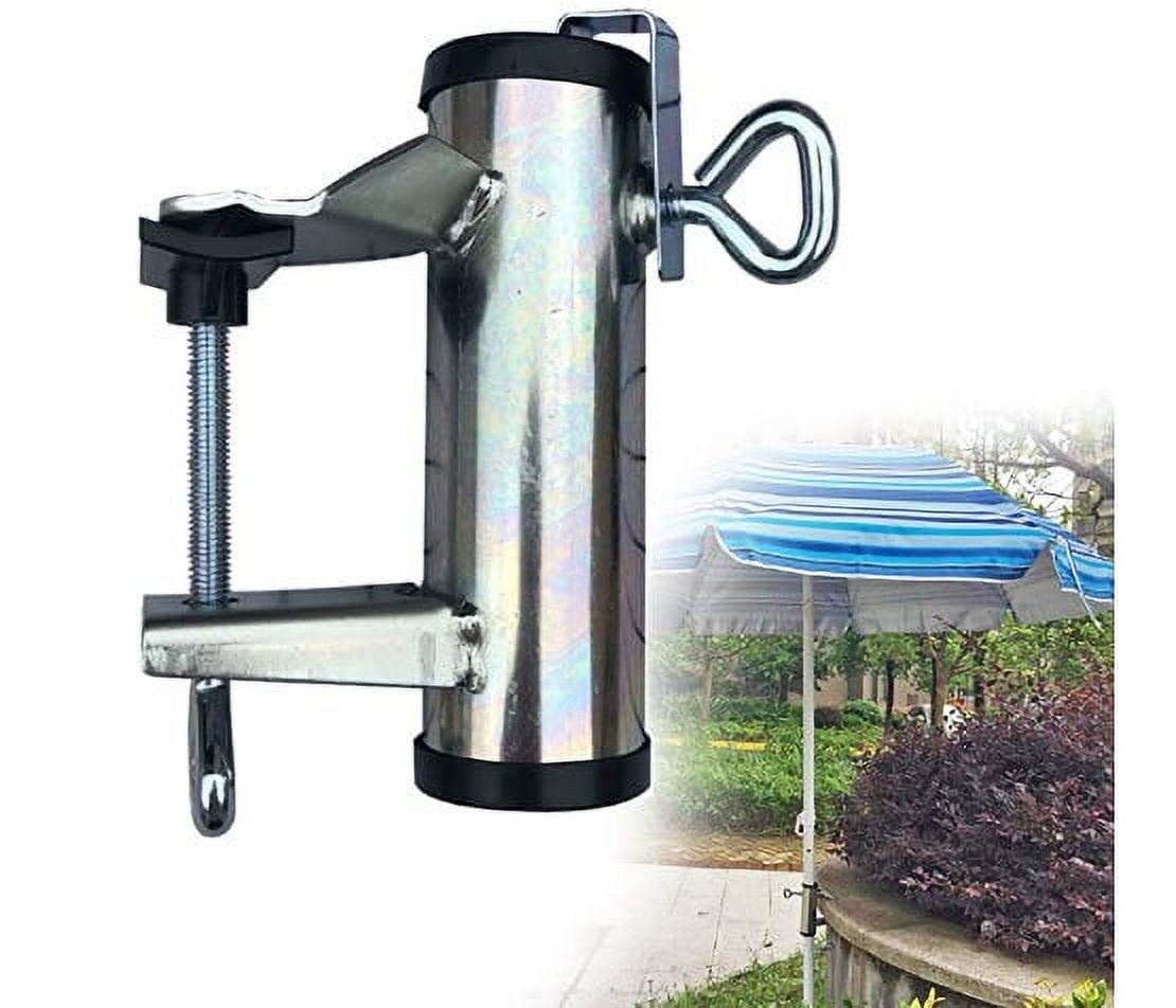 Upgrade Umbrella Clamp Stand Holder Heavy Duty Bench Umbrella Fixed Clip Beach Fishing Umbrella Mount Chair Clamp