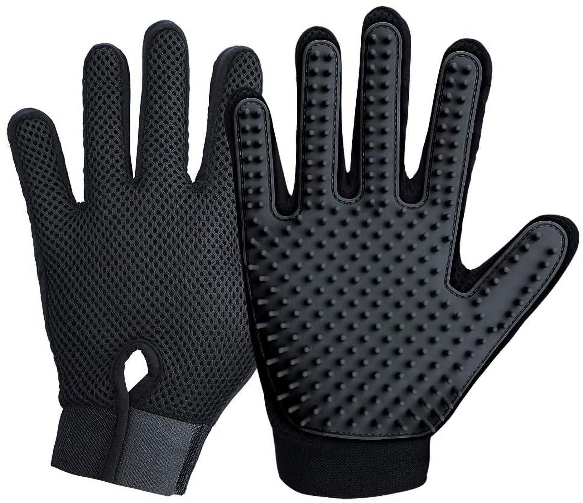 Upgrade Version Pet Grooming Glove Gentle Deshedding Brush Glove