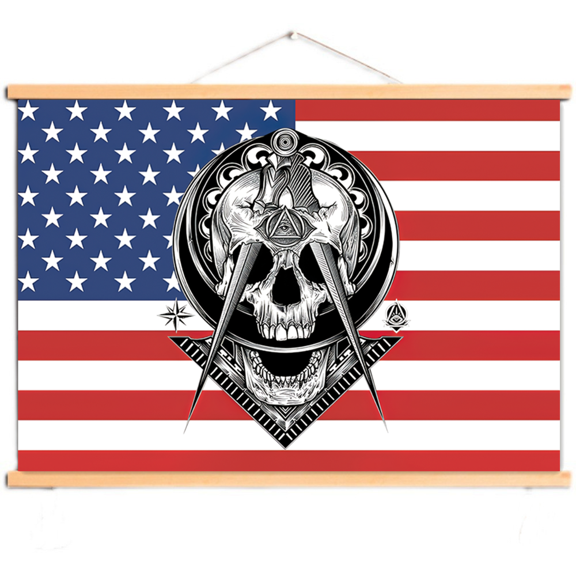 Upgrade Your Wall Decor with Armor Warrior Artwork - Masonic Templar Knight Scroll Painting Wall Hanging Flag - Medieval Posters and Prints for Christian Warrior Fans 8,Multicolor,40X30 CM