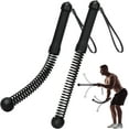 thumbnail image 1 of Upgrade Weighted Ropeless Battle Ropes, 2PCS Cordless Battle Rope for Home Gym, HIIT, Strength, Quiet Portable Training Rope, Workout Ropes Versatile Fitness Equipment for Men Women (Black), 1 of 7
