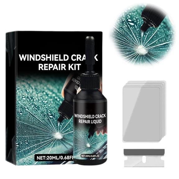 Upgrade Windshield Crack Repair Kit, Glass Repair Liquid for Cracks, Car Windshield Repair for Chips & Cracks, Nano Glass Repair Tool(1PC)
