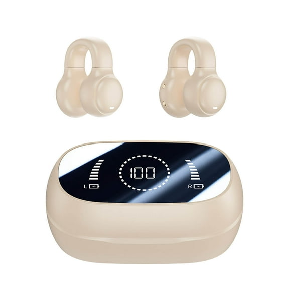 Upgrade Wireless Ear Clip Headset Advanced 53 Chip Superior Sound Quality Long Digital Display