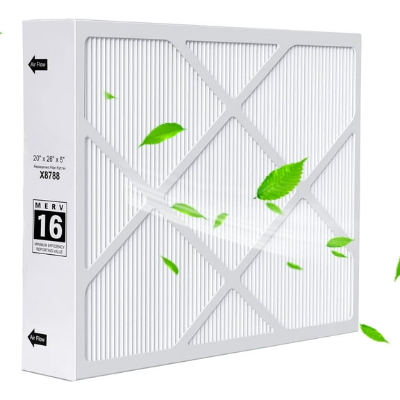 Upgrade X8788 MERV 16 Filter X8788 20x26x5 Furnace Filter Replace for PCO20-28 PureAir