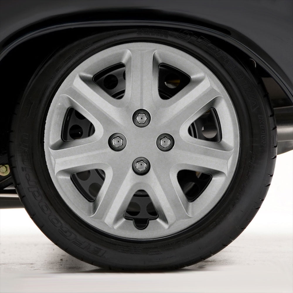 Upgrade Your Auto 15 in Wheel Covers ABS, Silver, 4 Pack
