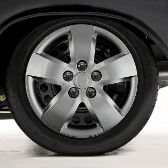 Upgrade Your Auto 16 in. Wheel Covers ABS Silver fits Nissan Altima 2007 - 2008, 4 Pack