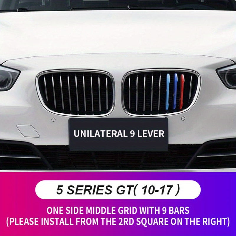 Upgrade Your BMW 5 Series with 3D Car Front Grille Trim Sport Strips ...