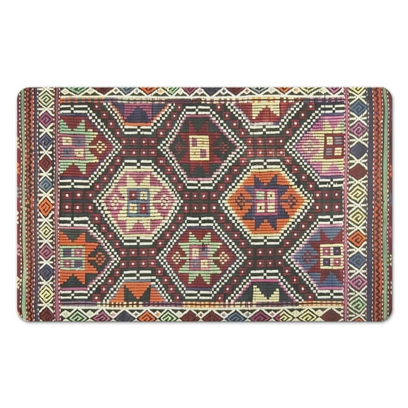 Upgrade Your Bathroom Décor: Non-Slip, Soft, Absorbent, 20x32in Boho Bath Mat - Luxury Machine Washable Rug for Your Bathroom Floor
