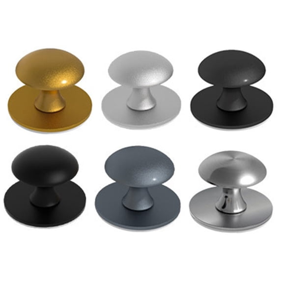 Upgrade Your Furniture With Durable Aluminum Knobs Self Adhesive Pack Of 4 Suitable for Cabinets And Drawers