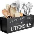 Upgrade Your Kitchen Organization Extra Large Wooden Utensil Holder