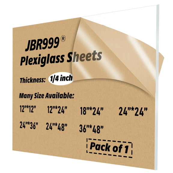 Upgrade Your Projects with 36x48 Clear Acrylic Plexiglass Sheet | Transparent Acrylic Panel | 1/4 Inch Thick Acrylic Sheet - Cut to Size, Near You - Ideal for a Variety of Uses!