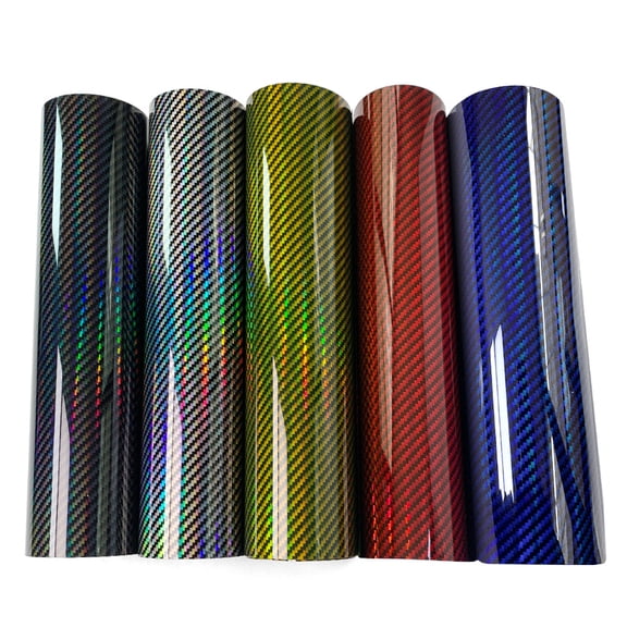 Upgrade Your Ride with Premium Carbon Fiber Car Vinyl Wrap – Stunning Rainbow Holographic Finish