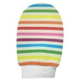 Upgrade Your Shower Routine with Rainbow Striped Shower Gloves