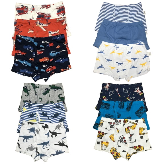 Upgrade Your Toddler's Style and Comfort with B&Q 12-Pack of Cotton Boxer Briefs | Sizes 4T-8T | Stylish, Comfortable, and Durable Essentials