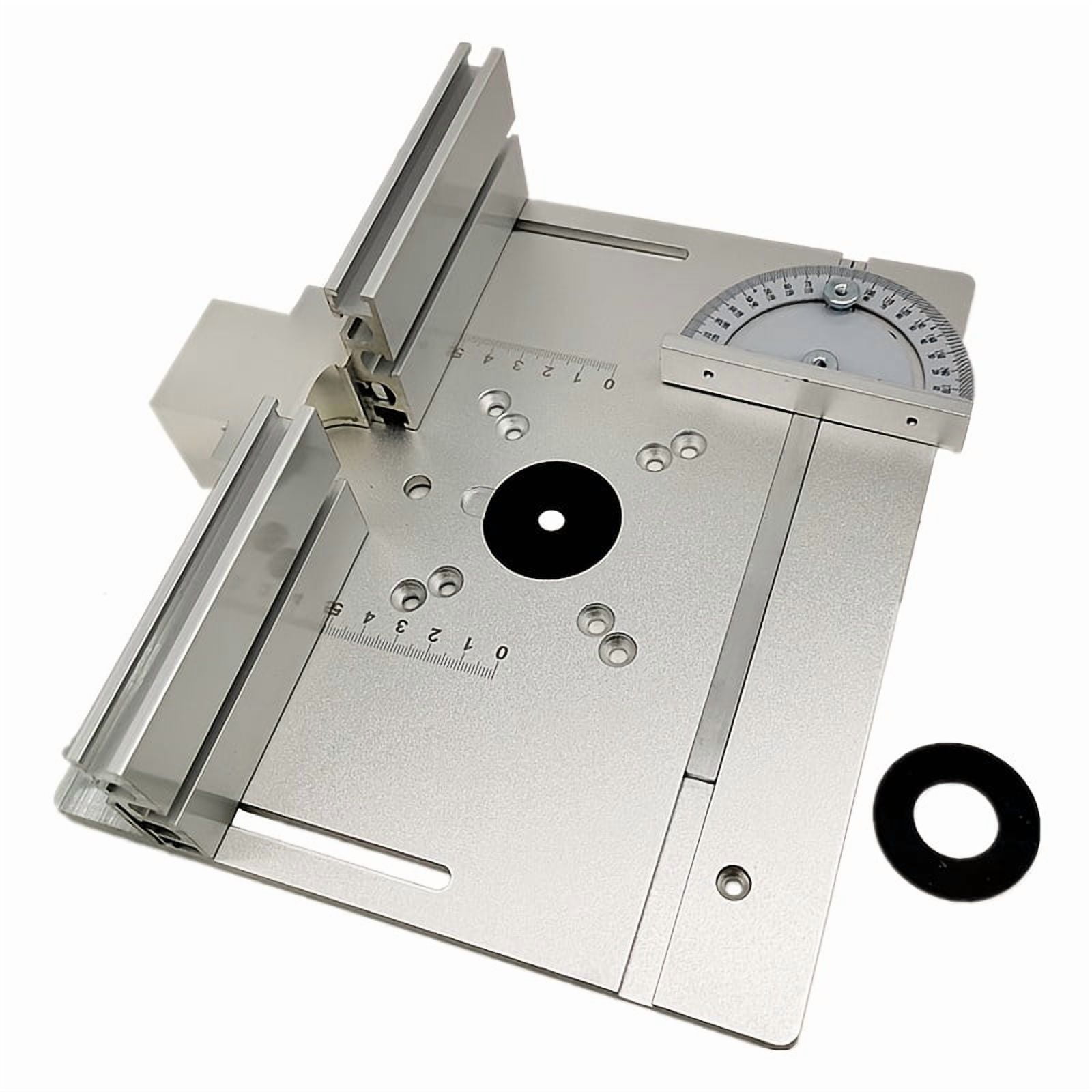 Upgrade Your Woodworking Bench with This 1pc Aluminum Router Table Insert Plate, Aluminum Dual Function Router Table with Fence And Miter Gauge