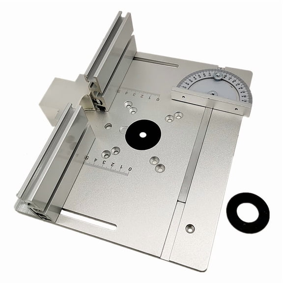 Upgrade Your Woodworking Bench with This 1pc Aluminum Router Table Insert Plate, Aluminum Dual Function Router Table with Fence And Miter Gauge