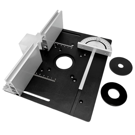 Upgrade Your Woodworking Bench with This 1pc Aluminum Router Table Insert Plate, Aluminum Dual Function Router Table with Fence And Miter Gauge