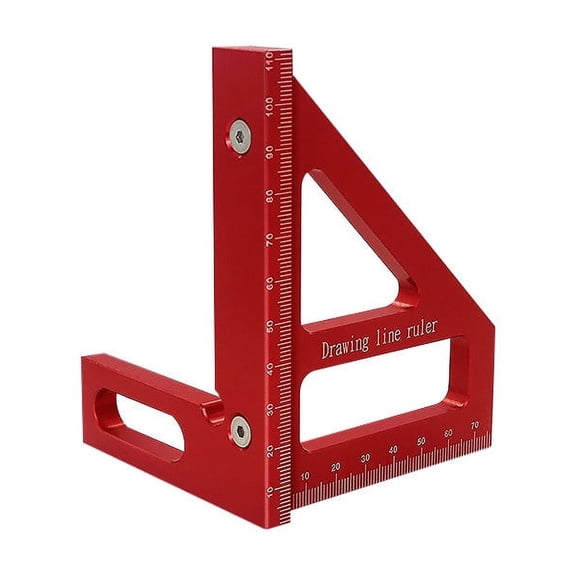 Upgrade Your Woodworking Projects With This High Precision Aluminum Alloy Square Protractor And Miter Triangle Ruler!