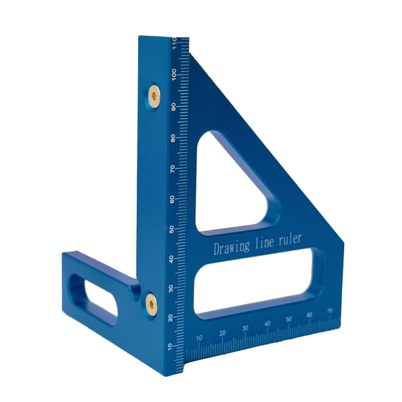 Upgrade Your Woodworking Projects With This High Precision Aluminum Alloy Square Protractor And Miter Triangle Ruler!
