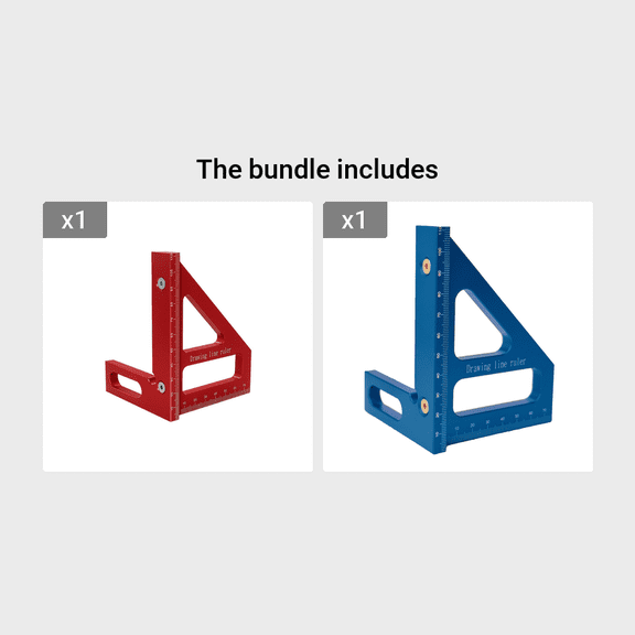 Upgrade Your Woodworking Projects With This High Precision Aluminum Alloy Square Protractor And Miter Triangle Ruler!