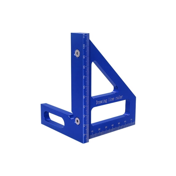 Upgrade Your Woodworking Projects With This High Precision Aluminum Alloy Square Protractor And Miter Triangle Ruler!
