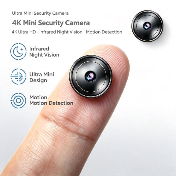 Upgrade mini wireless security camera, high-definition magnetic WiFi micro camera, 2.4G and 5G dual band, wide-angle, motion detection with alarm, cloud and SD storage