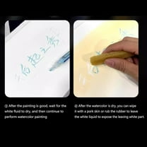 Upgraded 0.7 Mm Masking Fluid Marker Mark Pen Type Watercolor Masking Liquid White/Blue Glues Covering Liquid Art Supplies 20ml A